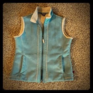 Sherpa/suede Vest